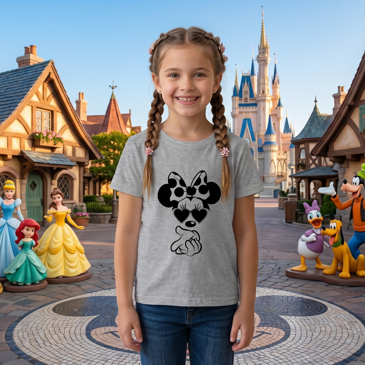 Girl's Crew Neck T-Shirt